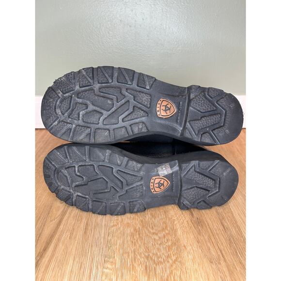 Ariat Fatbaby Womens 8.5 B Boots Western Cowboy Leather Black Blue Round Rodeo - Picture 2 of 8